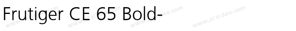 Frutiger CE 65 Bold字体转换
